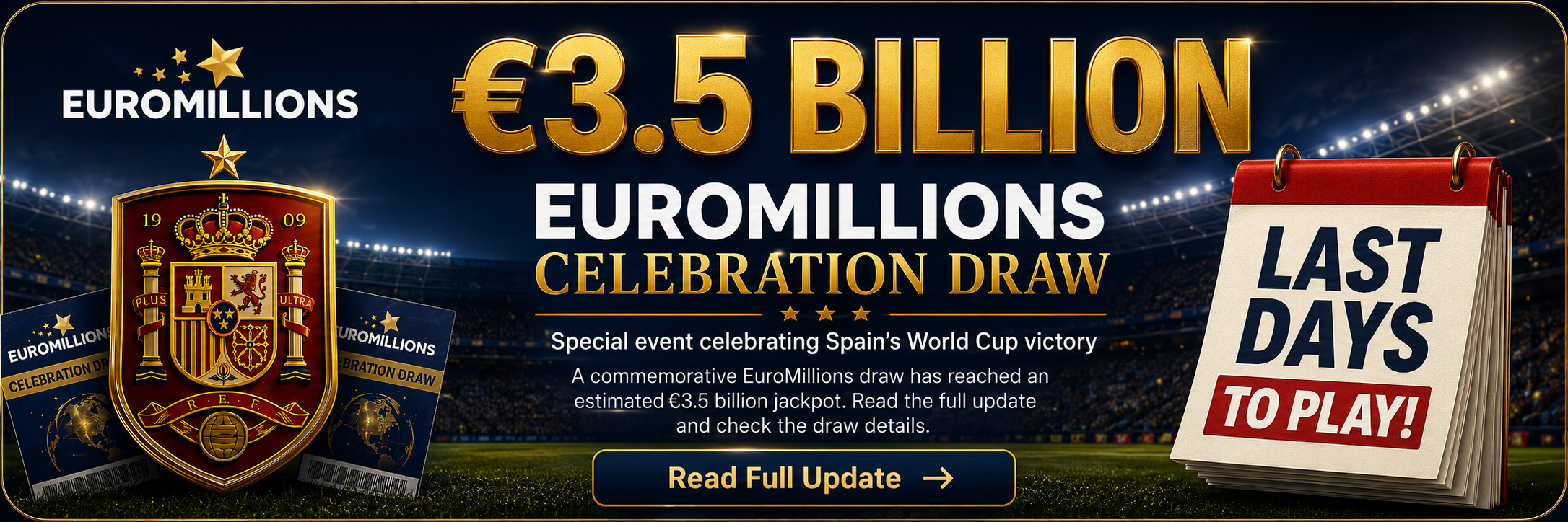 European World Cup victory and special lottery event